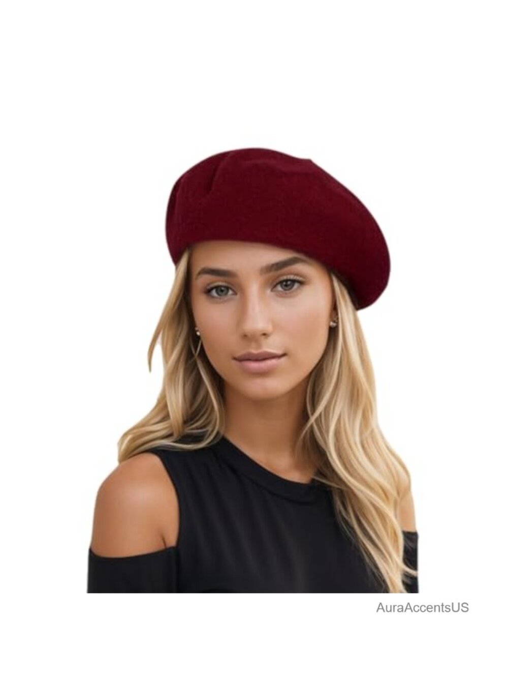 Wool Beret Hat for Women Classic French Style Soft Warm Winter Accessory